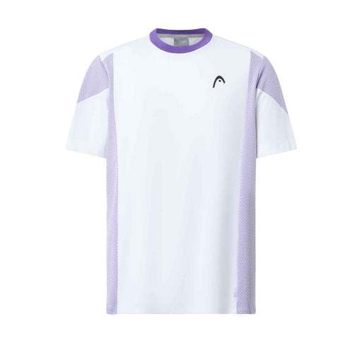 Head Slice Mens Tennis T-Shirt 26 - White/Purple/XL