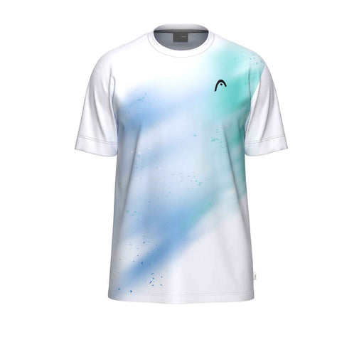Head Topspin Boys Tennis T-Shirt 2026 - Turq/Prnt Visn/L
