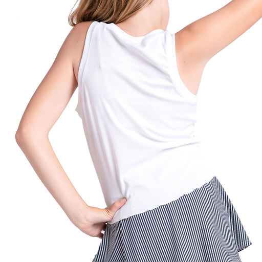 Lucky In Love Flutterline Girls Tennis Tank