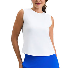Load image into Gallery viewer, Ibkul Womens Tennis Muscle Tank Top - White/XL
 - 7