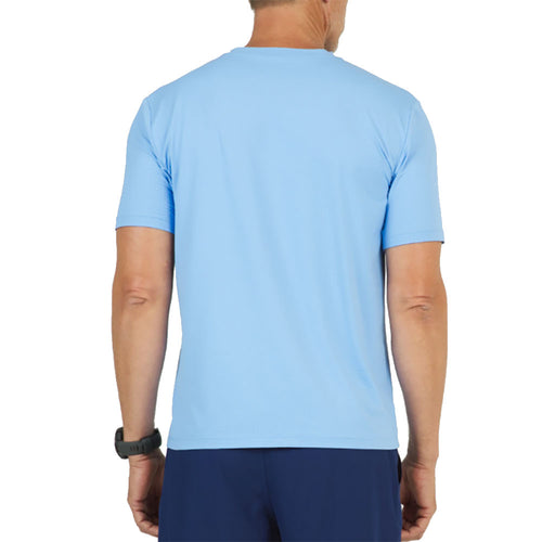 Ibkul Essential Solid Short Sleeve V-Neck Mens Tennis Shirt - 2