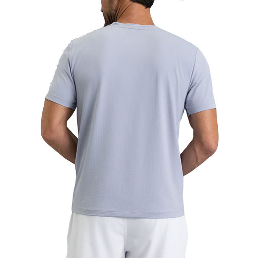 Ibkul Solid Short Sleeve V Neck Mens Tennis Shirt