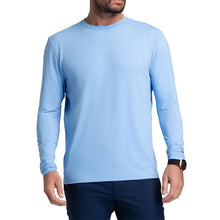 Load image into Gallery viewer, Ibkul Long Sleeve Crewneck Mens Tennis T-Shirt - Peri/XL
 - 4