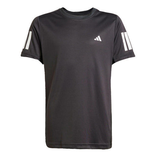Adidas Club 3-Stripes Boys Tennis Shirt - Black/L