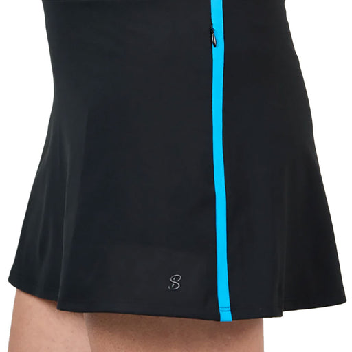 Sofibella Electric Blue 16In BLK Womens Golf Skort