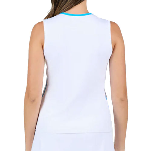 Sofibella Electric Whites 23 inch Womens Tennis Tank Top - 2