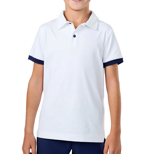 Sofibella SB Boys Boys Tennis Polo - White/Navy/L