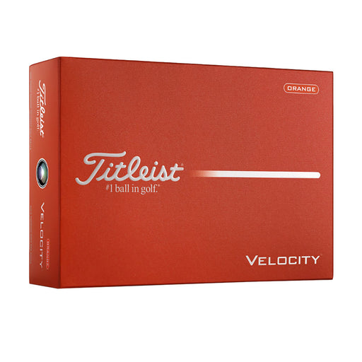 Titleist Velocity Golf Balls - Dozen 2026 - Orange/Dbl Digit #