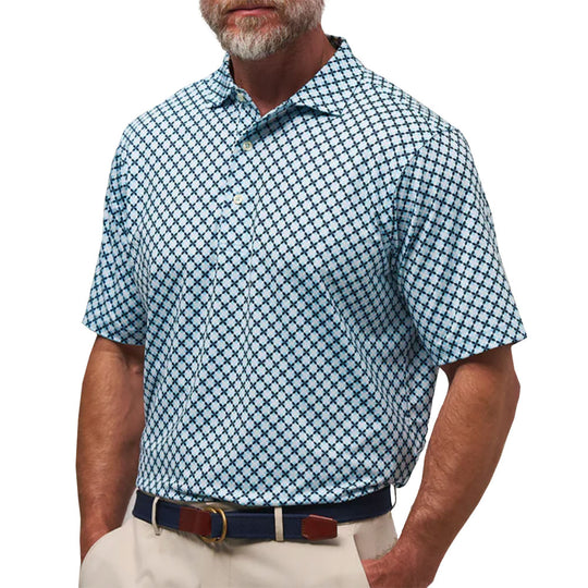 Fairway & Greene Rockport Print Mens Golf Polo