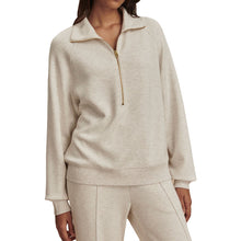 Load image into Gallery viewer, Varley Selene Half Zip Sweat Womens Pullover - Ivory Marl/L
 - 4