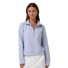 Load image into Gallery viewer, Travis Mathew Cloud Half Zip 2.0 Wns Golf Pullover - Hthr Soft Blue/XL
 - 7
