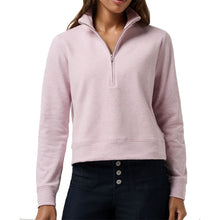 Load image into Gallery viewer, Travis Mathew Cloud Half Zip 2.0 Wns Golf Pullover - Hthr Violet Ice/L
 - 1