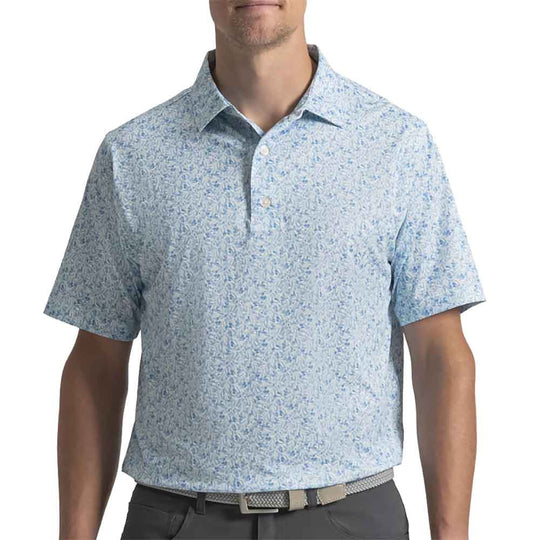 FootJoy Meadow Print Lisle Mens Golf Polo