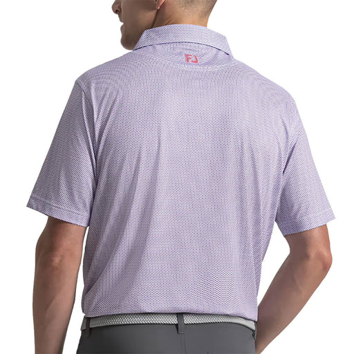 FootJoy Wave Print Lisle Mens Golf Polo