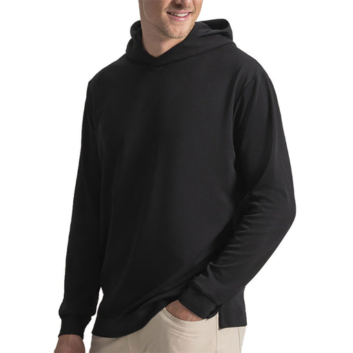 FootJoy Textured Jacquar Pullover Mens Golf Hoodie - Bk/Vivid Violet/XL