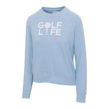 Load image into Gallery viewer, Greg Norman Golf Life Layering Womens Pullover - Blue Haze Hthr/L
 - 1