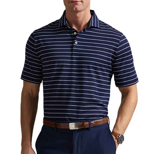 RLX Ralph Lauren Yarn-Dyed Tour Piq Mn Golf Polo - Old Royal Multi/XL