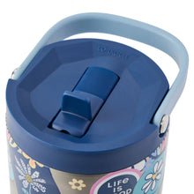 Load image into Gallery viewer, Life Is Good Floral Sticker 30oz Stainless Go Cup
 - 3
