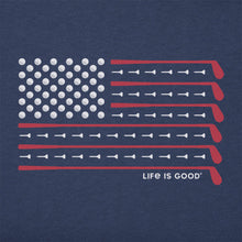 Load image into Gallery viewer, Life Is Good Golf Flag CrusherLite SS Mens T-Shirt
 - 2