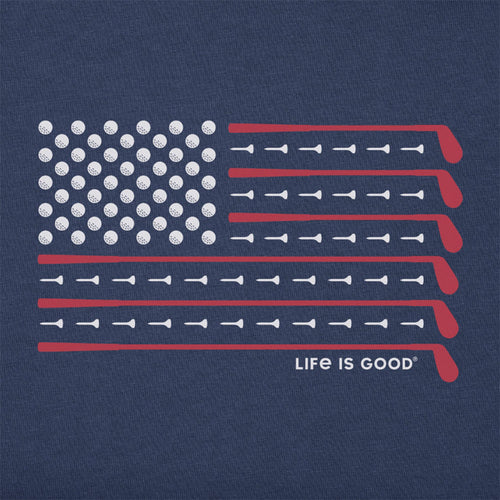 Life Is Good Golf Flag Crusher-Lite Shortsleeve Mens T-Shirt - 2