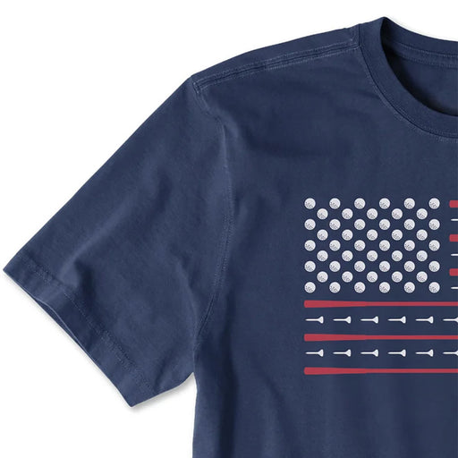 Life Is Good Golf Flag CrusherLite SS Mens T-Shirt