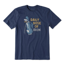 Load image into Gallery viewer, Life Is Good Daily Dose of Iron SS Mens T-Shirt - Darkest Blue/XXL
 - 1