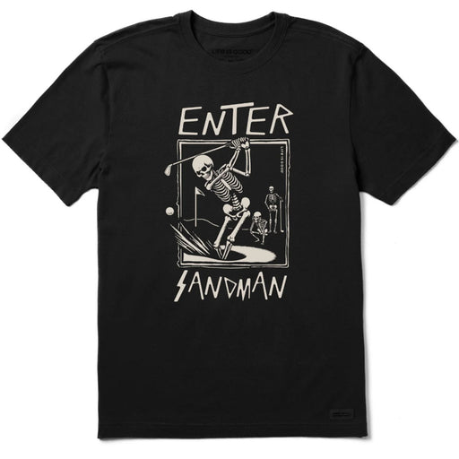 Life Is Good Enter Sandman SS Mens T-Shirt - Faded Black/XXL