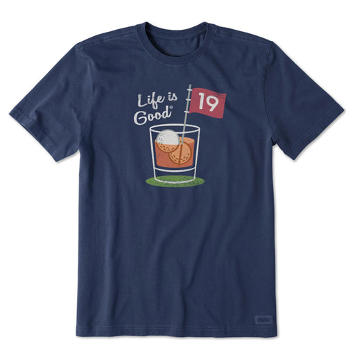 Life Is Good 19th Hole Cocktail SS Mens T-Shirt - Darkest Blue/XXL