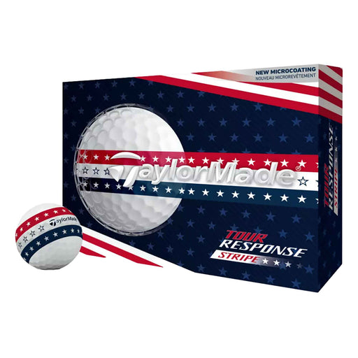 TaylorMade Tour Response Stripe Golf Balls - Dozen - Usa