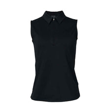Load image into Gallery viewer, Jofit Sleeveless Womens Golf Polo - Black/XXL
 - 4