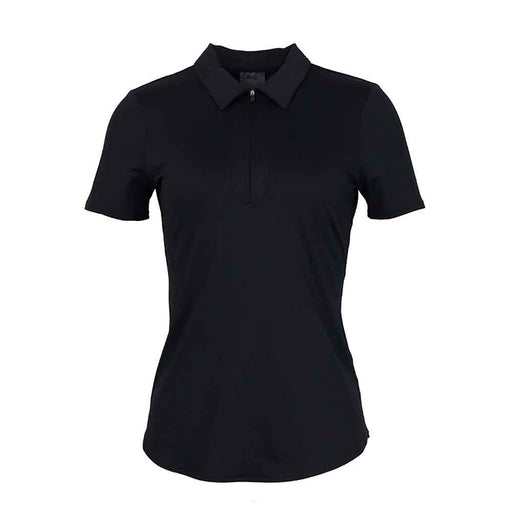 Jofit Performance Womens Quarter Zip Golf Polo - Black/XXL