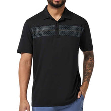 Load image into Gallery viewer, TravisMathew Performance Jersey Seas Mns Golf Polo - Black/XXL
 - 1