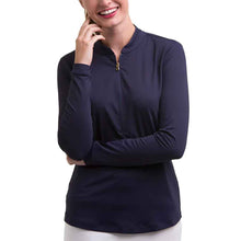 Load image into Gallery viewer, Fairway and Greene Cat Long Slv Wms Golf Pullover - Eclipse/L
 - 1