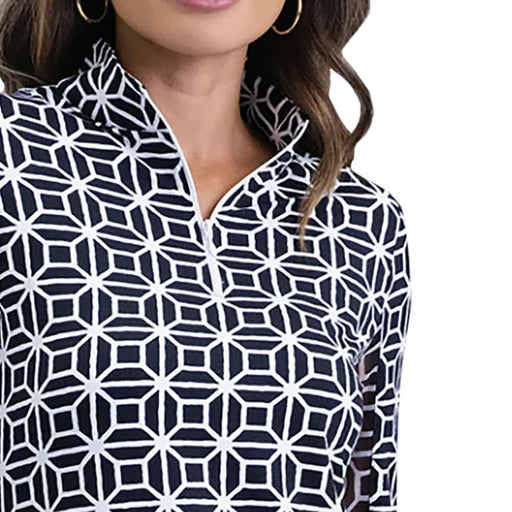 Ibkul Carolyn LS Mock Womens Golf QZ