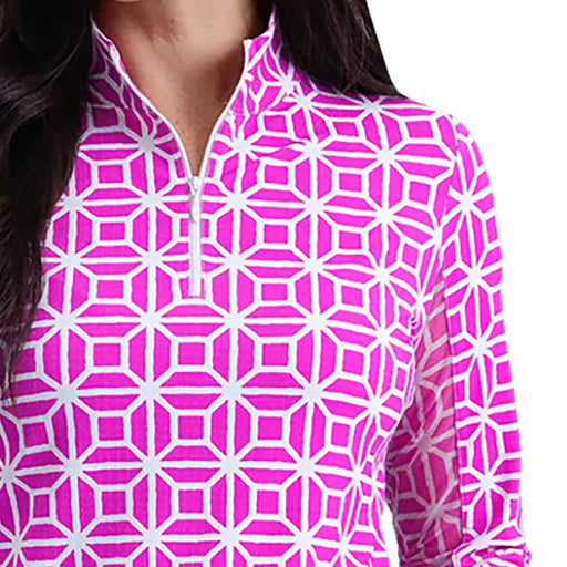 Ibkul Carolyn LS Mock Womens Golf QZ