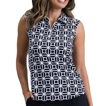 Load image into Gallery viewer, Ibkul Carolyn Sleeveless Womens Golf Polo - Black/XL
 - 1