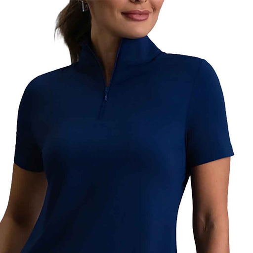 Ibkul Essential Solid SS Mock Womens Golf QZ