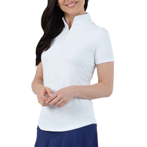 Ibkul Essential Solid SS Mock Womens Golf QZ
