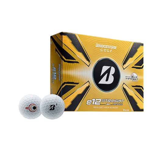 Bridgestone e12 Straight White Golf Balls - Doz 26 - White