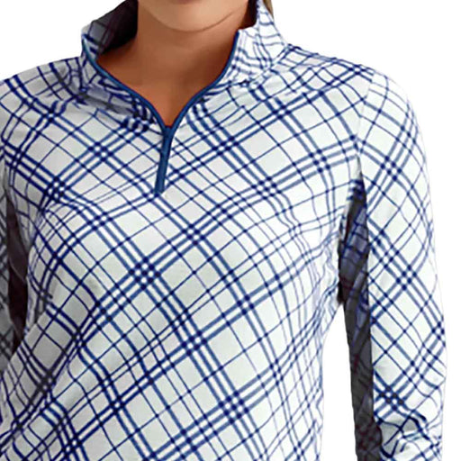 Ibkul Tony Long Sleeve Mock Womens Golf QZ