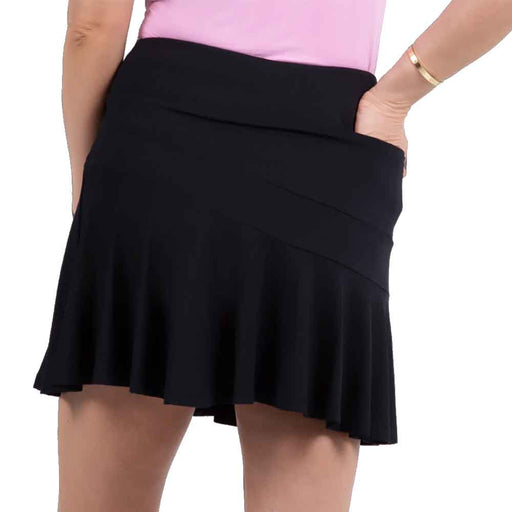 Ibkul Solid Flounce 16.5 inch Womens Golf Skort