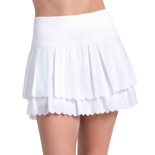 Lucky In Love Laser Wave Pleat Womens Tennis Skirt