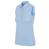 Greg Norman Sleeveless Freedom Micro Pique Stretch Womens Golf Polo