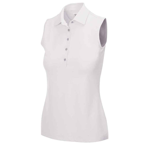Greg Norman SL Freedom Micro Pique Women Golf Polo - White/L