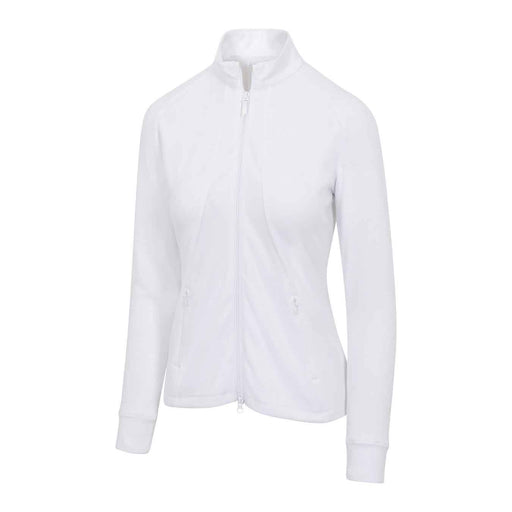Greg Norman Golf Life Full Zip Womens Golf Jacket - White/L