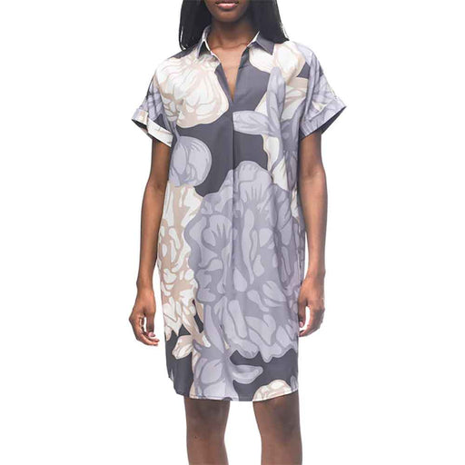 Indyeva Frivol Cloud Rock Bloom Print Womens Dress - Boreal Piwonia/XL