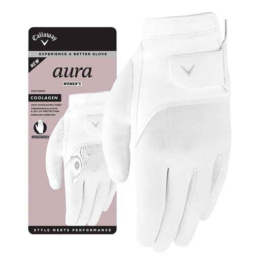 Callaway Aura Womens White Golf Glove - Right/L