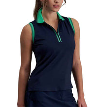 Load image into Gallery viewer, B. Draddy Kimmy Performance Womens Golf Polo - Nauti/L
 - 1