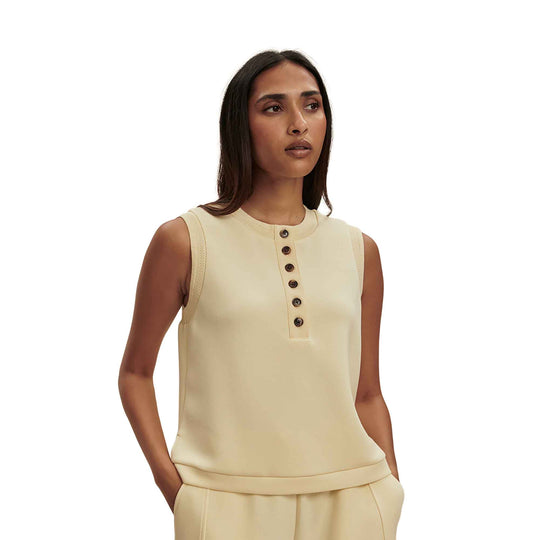 Varley Marla Button Placket Womens Tank
