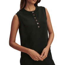 Load image into Gallery viewer, Varley Marla Button Placket Womens Tank - Black/L
 - 4